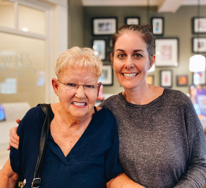 staff member and patient