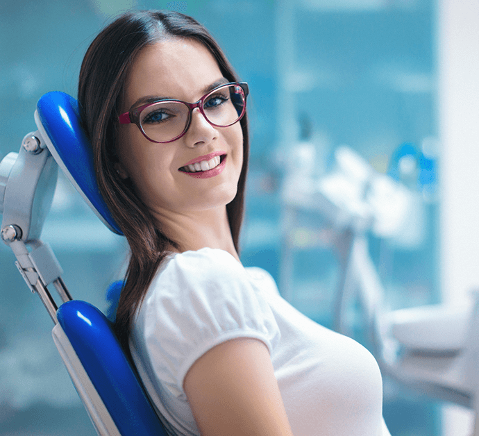 woman at the dentist