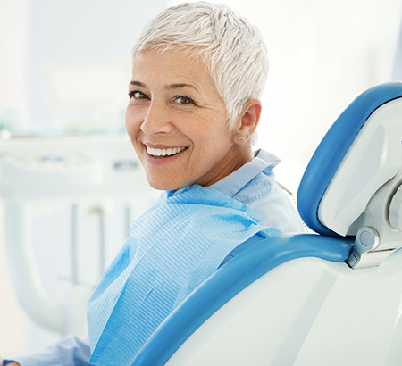 woman at the dentist