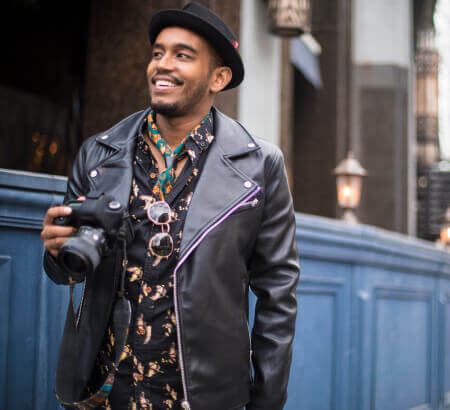 man with camera