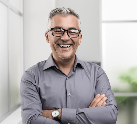 man smiling