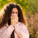 woman with seasonal allergies